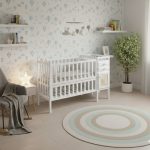 سرير اطفال خشب زان90×60×140 سم