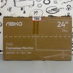 ABKO AV24F75D 24 Inch IPS FHD Frameless Gaming Monitor 75Hz (Open Box)