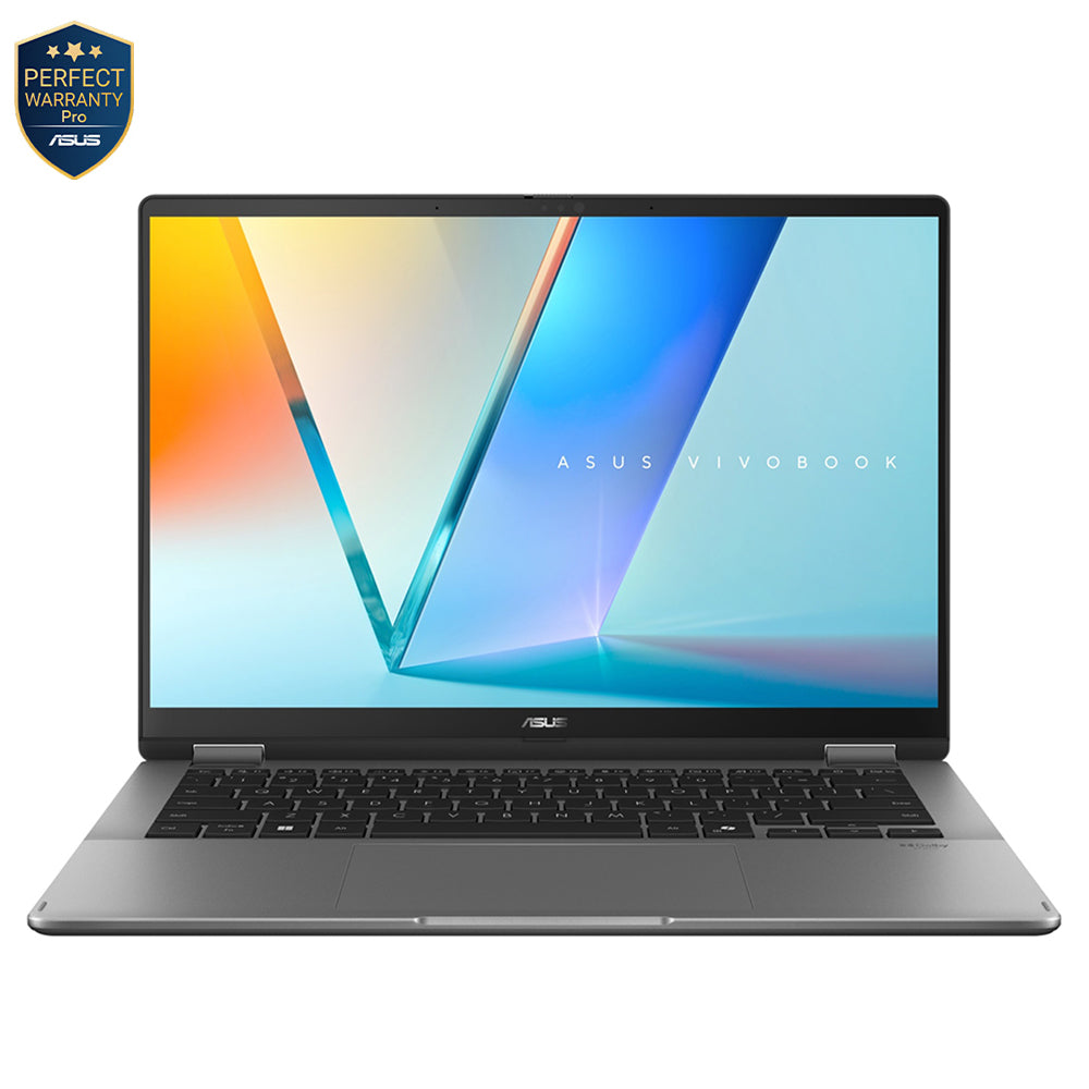 ASUS VivoBook Flip S14 TP3407SA-UL155W Laptop (Intel Core Ultra 5 226V - 16GB Ram - M.2 NVMe 512GB - Intel Arc 130V Graphics - 14.0 Inch WUXGA 60Hz - Win11) - Matte Gray