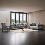 ⁦انتريه مودرن خشب زان أحمر و موسكي 3 قطع⁩ - الصورة ⁦3⁩